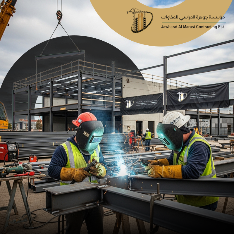 الرئيسية أعمال الهناجر والهياكل المعدنية